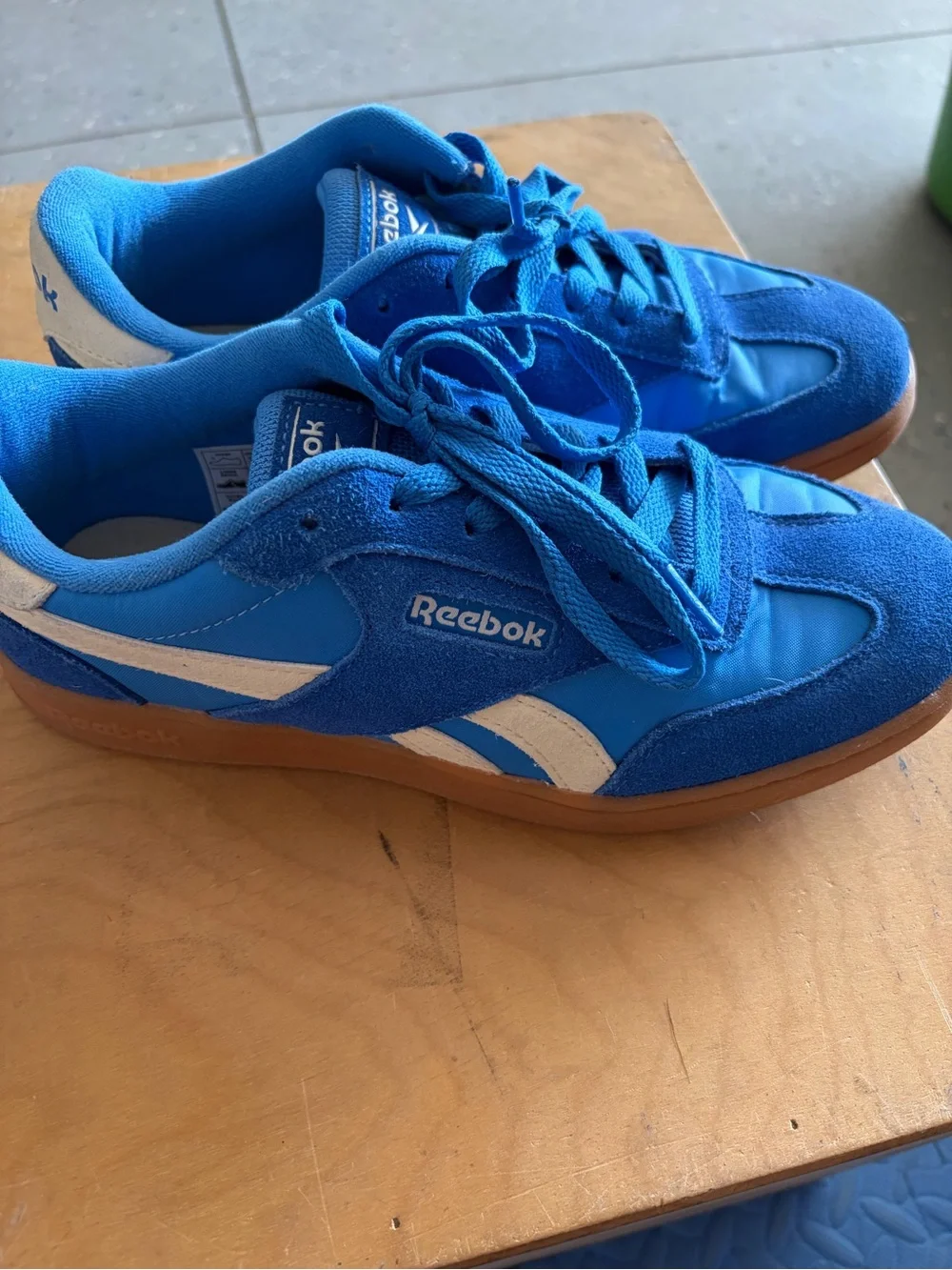 Reebok Blue & White Casual Sneakers
